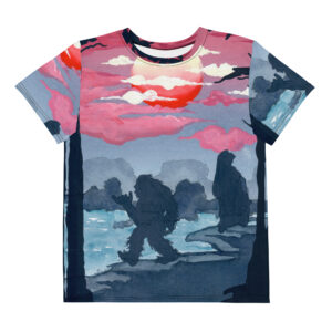 Alternative view of Squatch cub Peace t-shirt