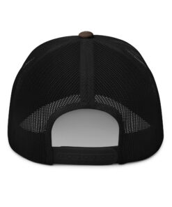 Alternative view of Camouflage Squatch trucker hat (Blue)