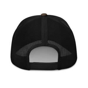 Alternative view of Camouflage Squatch trucker hat (Blue)
