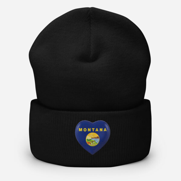 Cuffed Montana heart  Beanie - Image 11