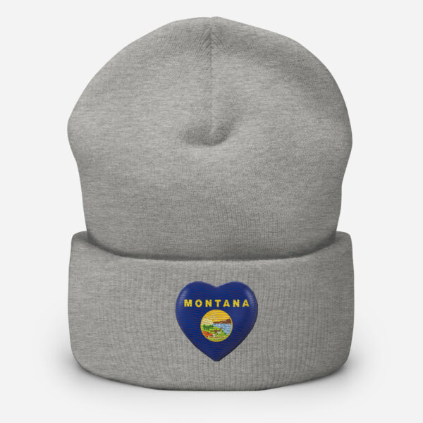 Cuffed Montana heart  Beanie - Image 4