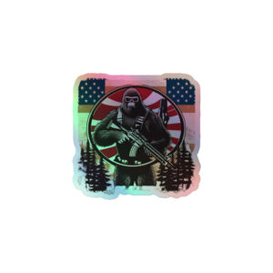 Holographic American Squatch stickers