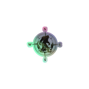 Holographic Compass Squatch stickers