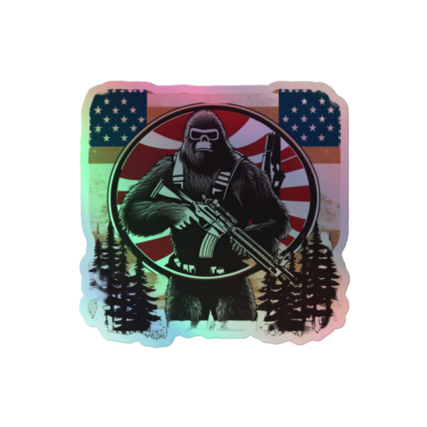 Holographic American Squatch stickers - Image 2