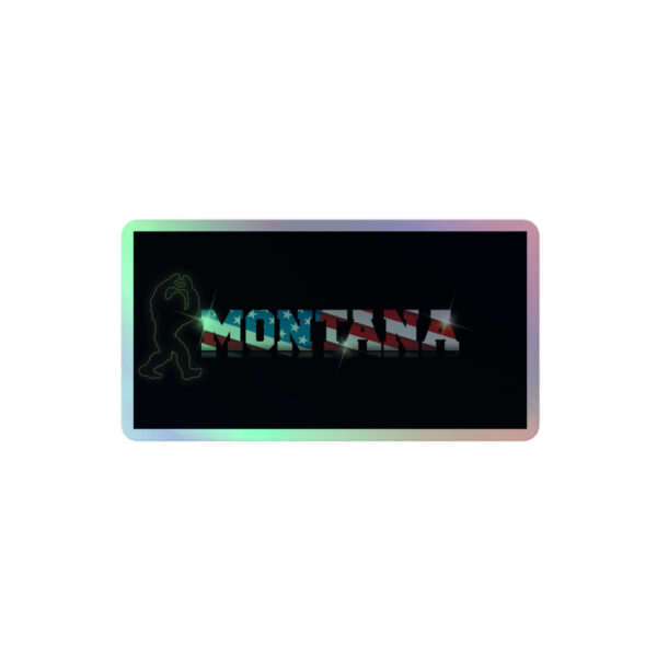 Holographic Montana/USA Flag stickers - Image 2