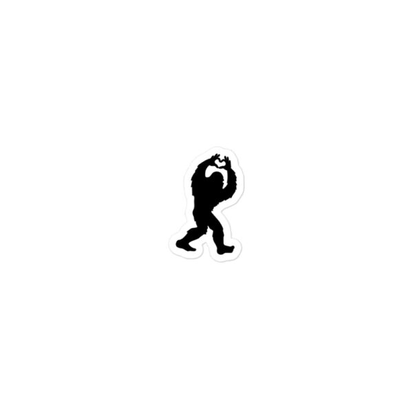 Bubble-free Squatch Heart stickers