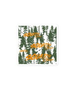 Bubble-free Squatch Gear stickers