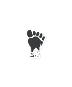 Bubble-free Squatch Foot stickers