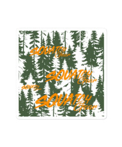 Alternative view of Bubble-free Squatch Gear stickers