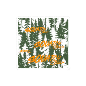 Alternative view of Bubble-free Squatch Gear stickers