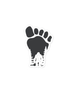 Alternative view of Bubble-free Squatch Foot stickers