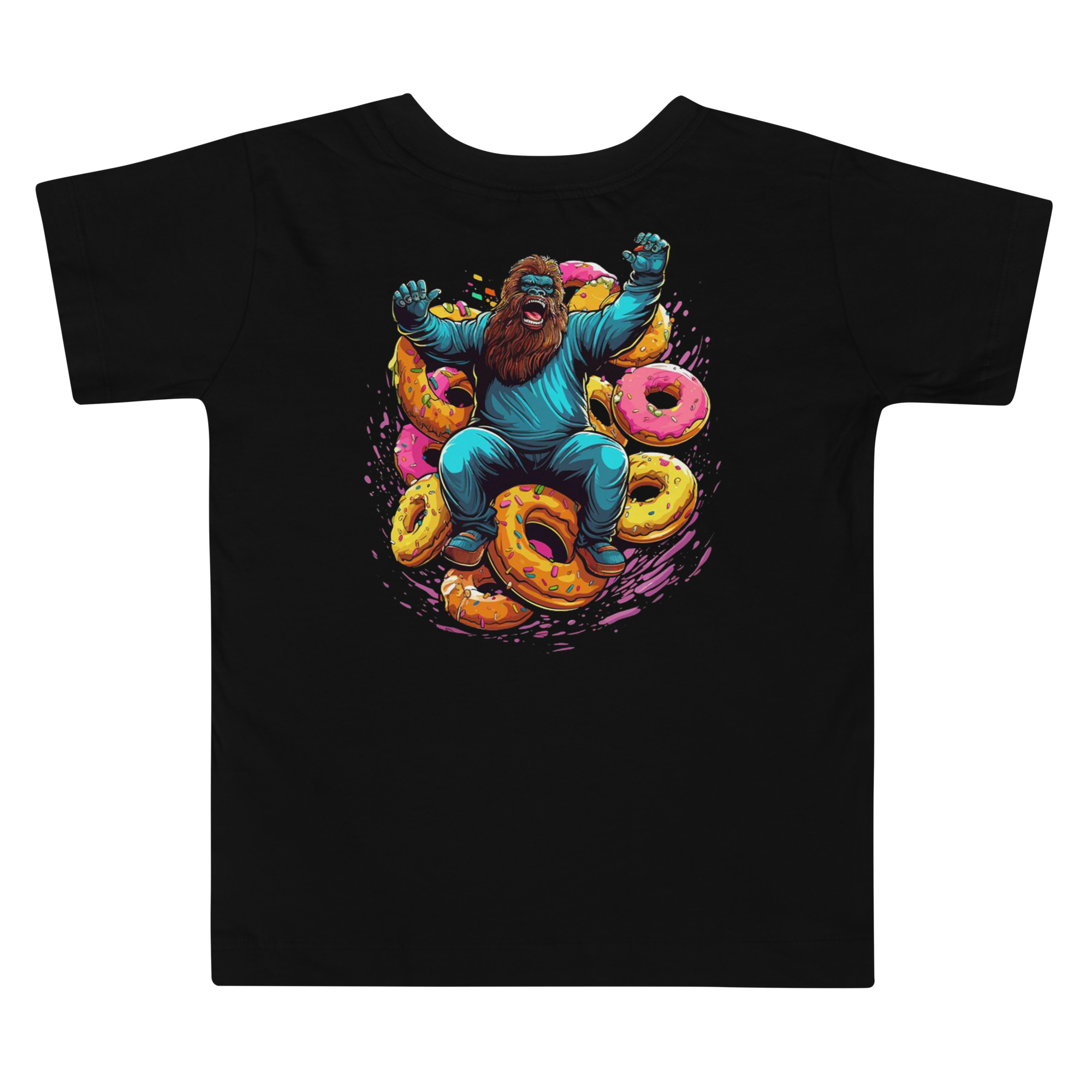 Toddler Doughnut Squatch Short Sleeve Tee - Image 8