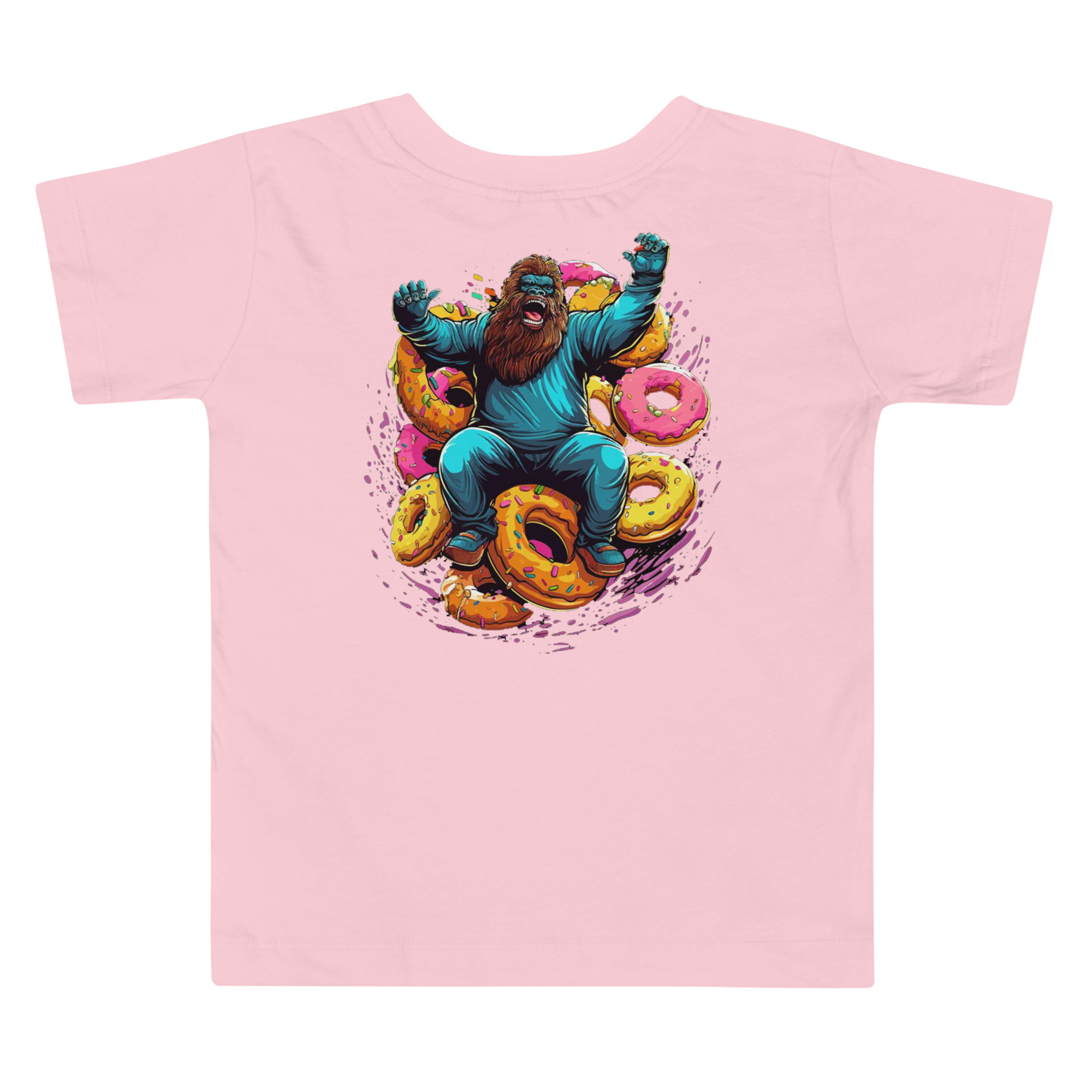 Toddler Doughnut Squatch Short Sleeve Tee - Image 4