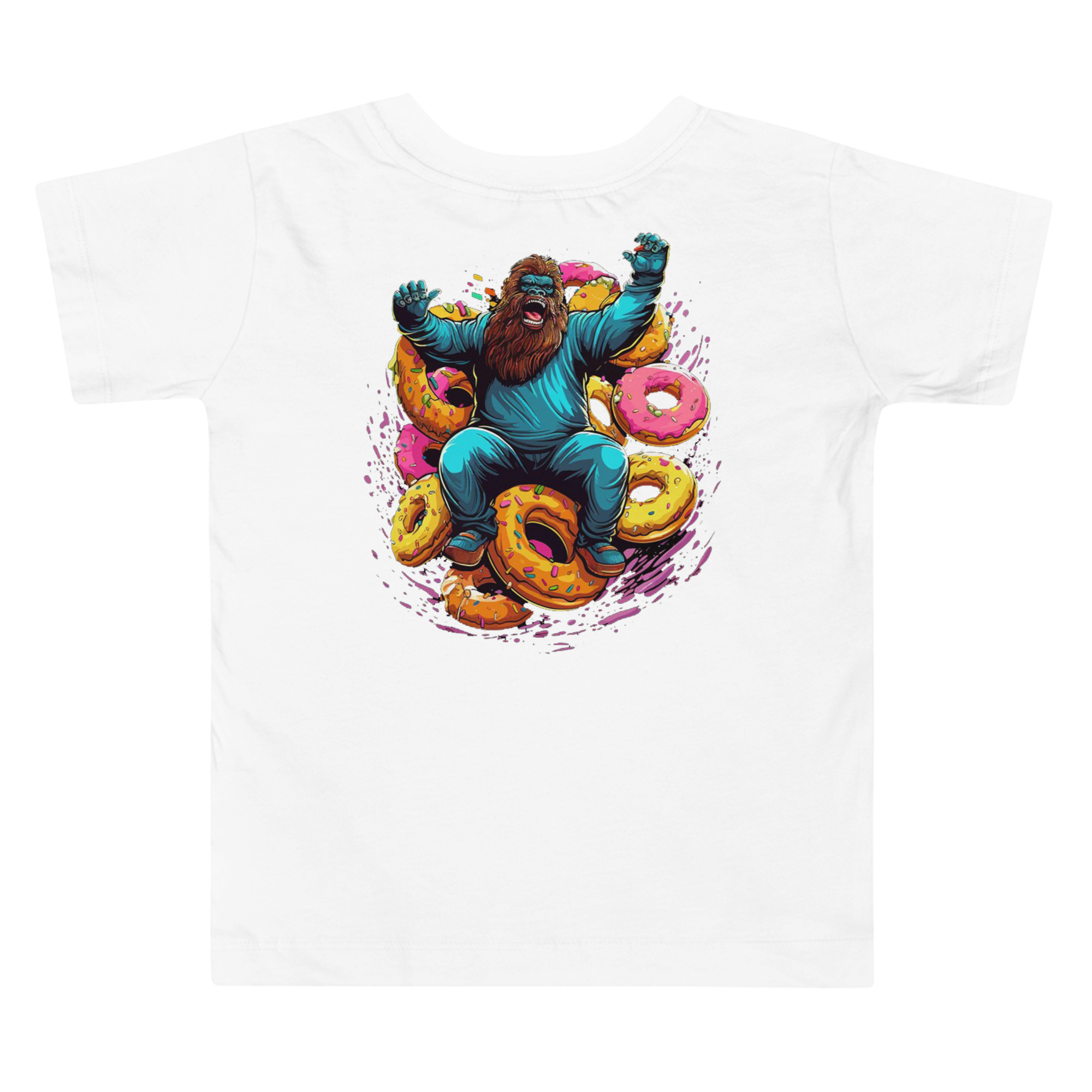 Toddler Doughnut Squatch Short Sleeve Tee - Image 5