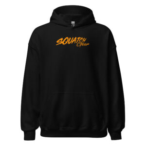 Alternative view of Orange Squatch Gear Hoodie