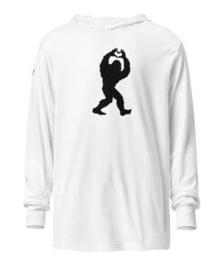 Alternative view of Heart Squatch Hooded long-sleeve tee