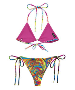 Alternative view of Hippie recycled string bikini