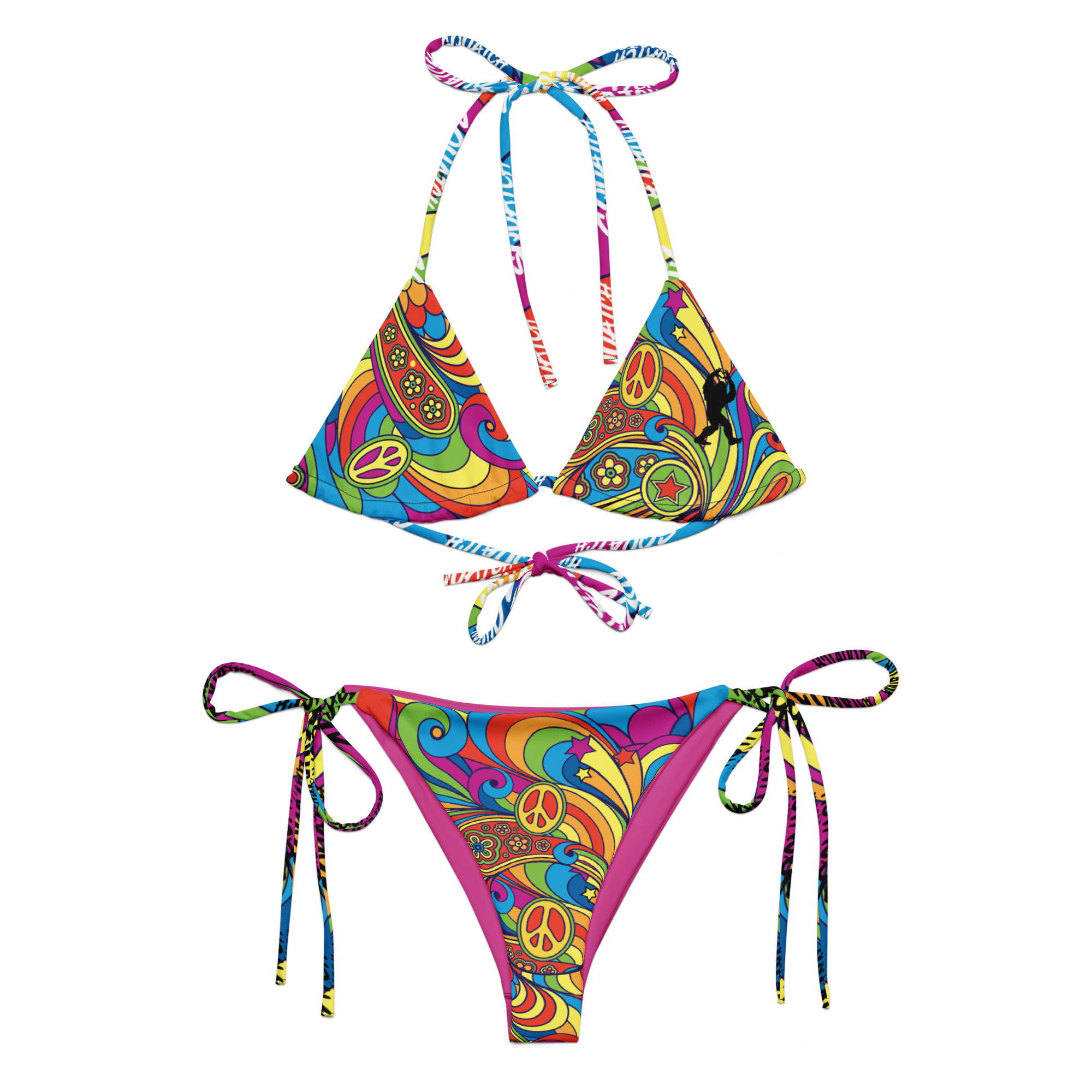 Hippie recycled string bikini