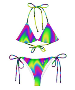 Bright recycled string bikini