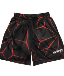 Red and Black mesh shorts