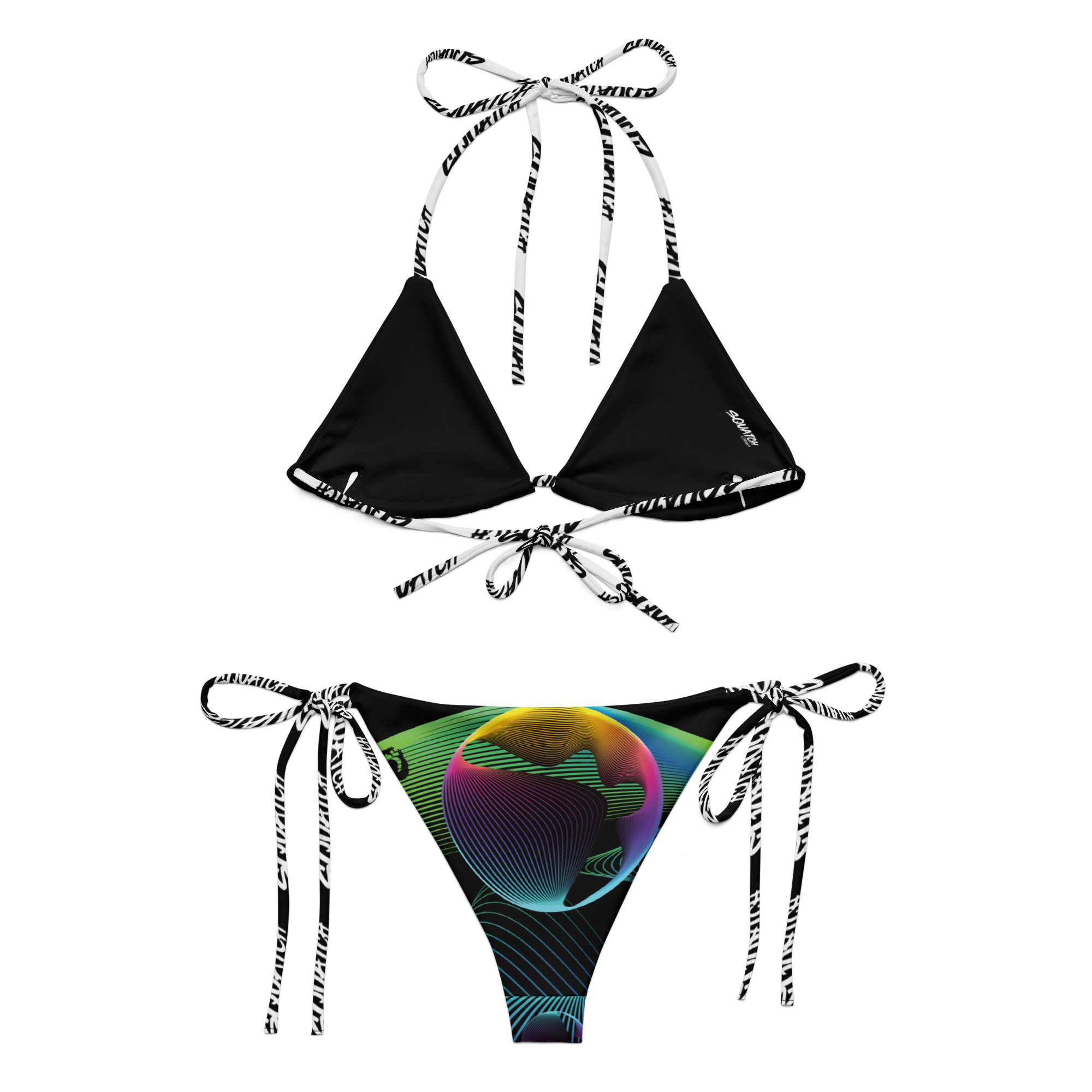 Bubbles recycled string bikini - Image 3