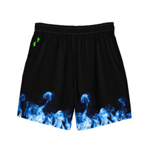 Alternative view of Blue Fire swim trunks