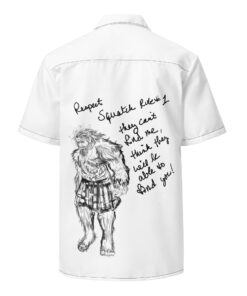 Alternative view of Squatch rule button shirt