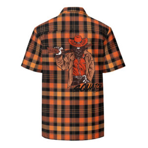 Alternative view of Orange Plaid button shirt
