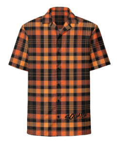 Orange Plaid button shirt