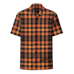Orange Plaid button shirt