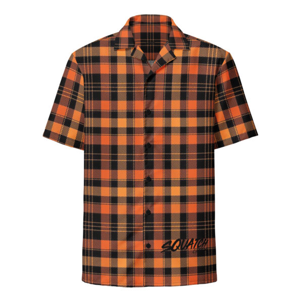 Orange Plaid button shirt