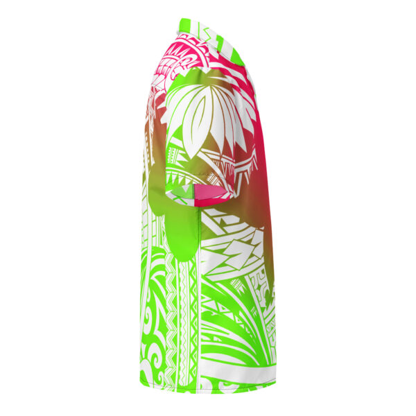 Hawaiian Pink/Neon button shirt - Image 4