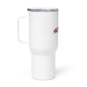 Alternative view of Colorful Travel mug with a handle