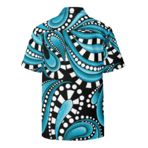 Alternative view of Black and Blue Mandela button shirt