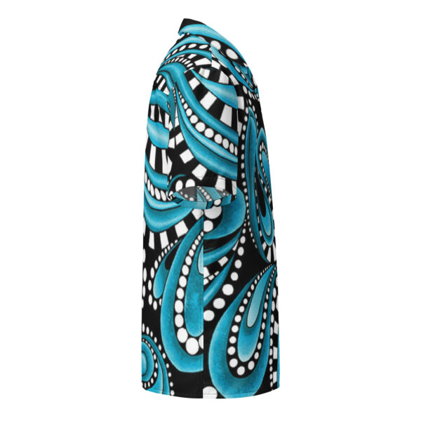 Black and Blue Mandela button shirt - Image 3