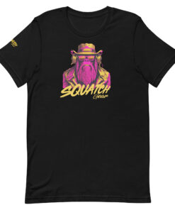 Pink and Gold Squatch t-shirt