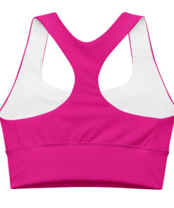 Alternative view of Pink Longline Sports Bra