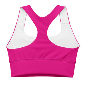 Alternative view of Pink Longline Sports Bra