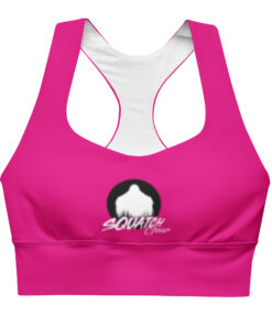 Pink Longline Sports Bra